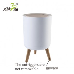 TG3390  Tall wooden trash can