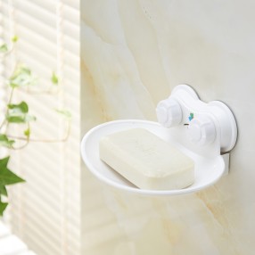 R1020 Powerful suction wall-mounted egg-shaped soap box （R02）