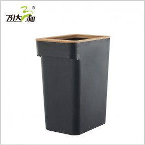 TG3870  A wooden-covered trash can  10L