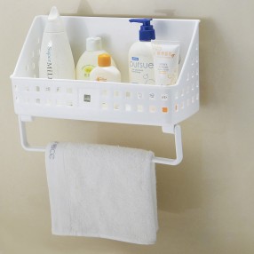 R1820 Plastic pp storage basket with suction cups