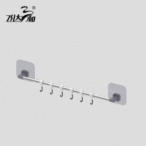 R5461 Powerful wall suction six hook