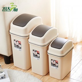 G2600/G2610/G2620 Fashional plastic dust bin with swing lid（6L/10L/15L）