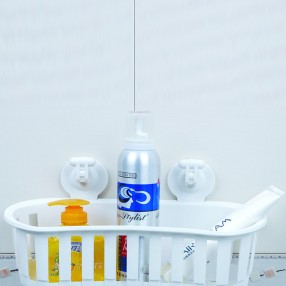 R1700 Plastic bathroom basket with suction cup /bathroom holder