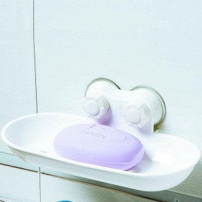 R1080 Plastic soap holder with suction cups（R08）